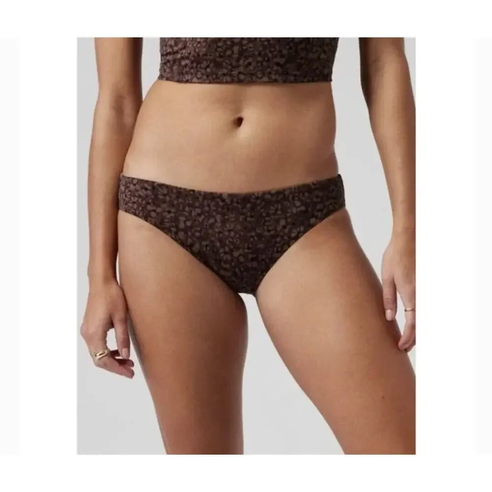 Athleta Triangle Tankini D-DD Clean Bikini Bottom Set Swimsuit M NWT Brown
